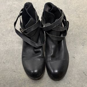 H By Hudson Black Ankle Boots